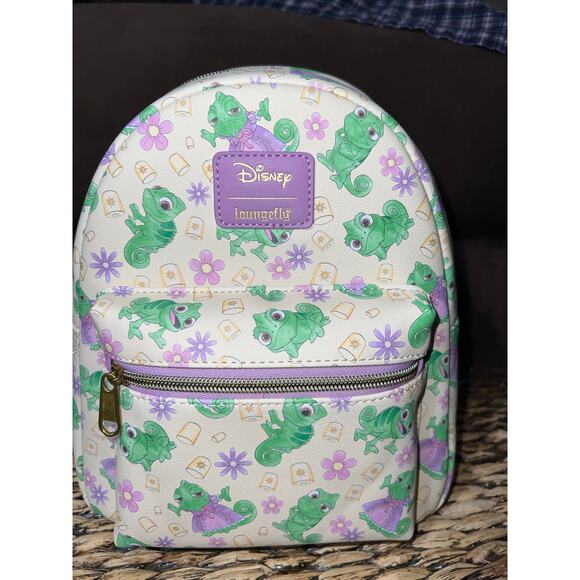 Loungefly Disney Tangled Pascal Mini Backpack Wallet - Picture 3 of 10